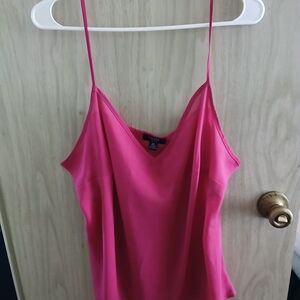 Chaps Women’s Size 2X Fuchsia Pink Semi Sheer Dressy Cami Top Shirt